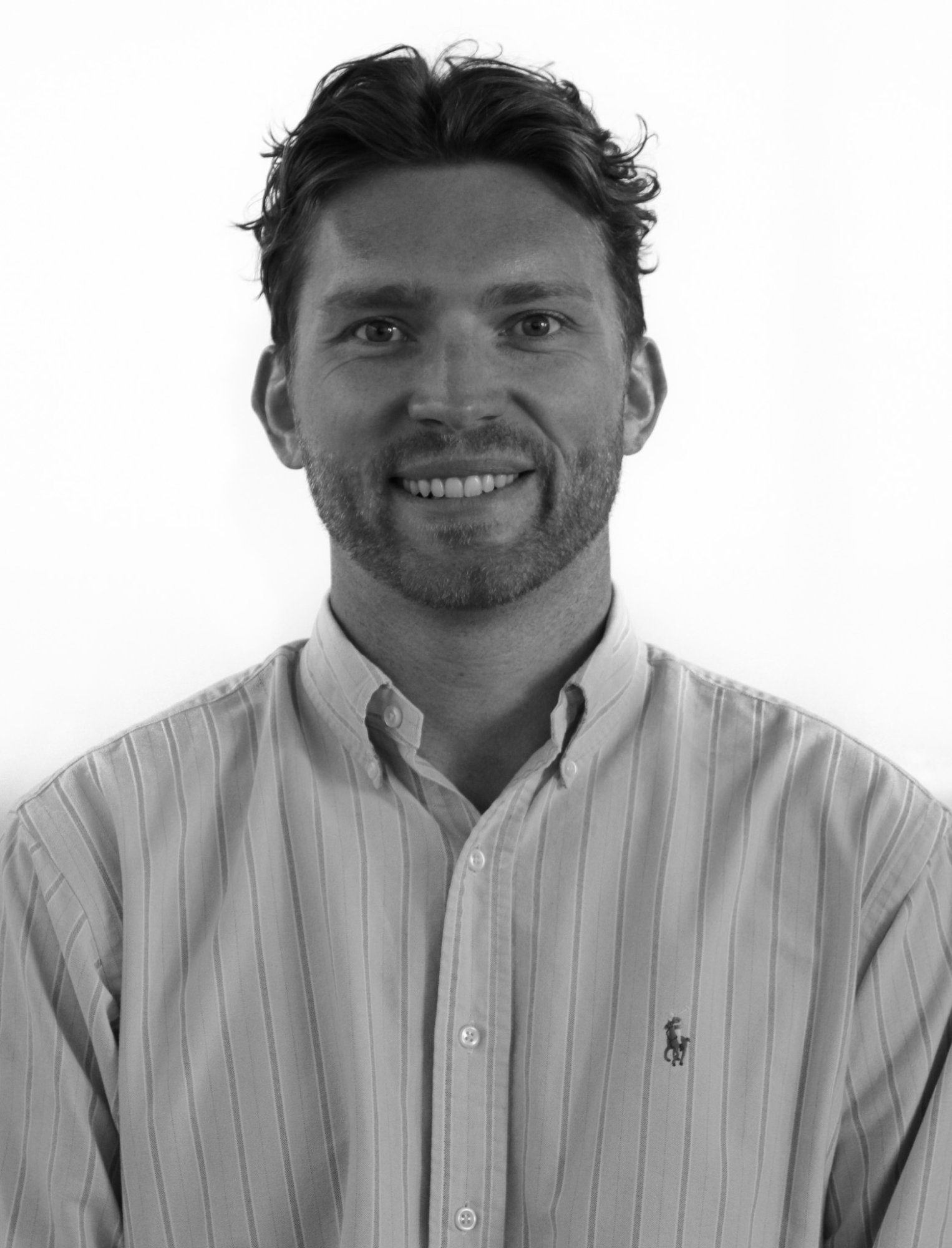 Alex Rhodes, photographed in soft daylight.